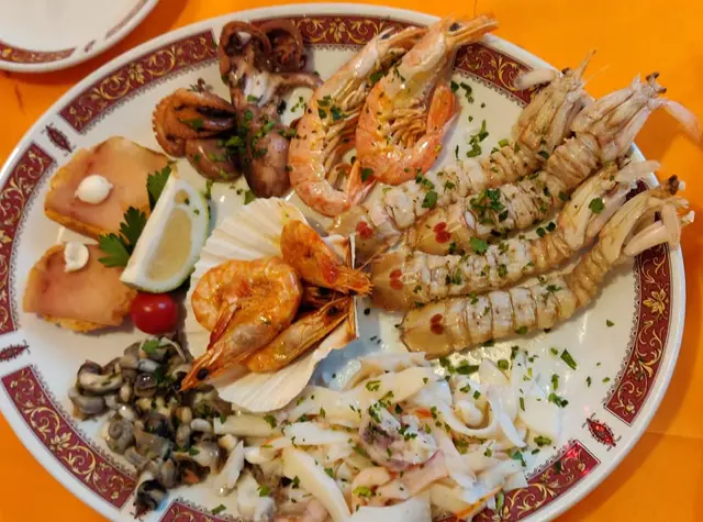 Piatto pesce Albergo Ristorante Fabrizio